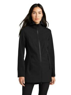 Mountain Hardwear Women’s Jacket Black Long Softshell Celerina Coat Size M